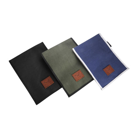 Vorn Antlorex Premium Canvas Knife Roll with Genuine Leather Logo – 4 & 6 Slot Options