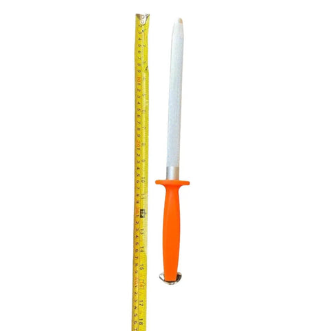 10 Inch Oval Knife Sharpening Steel Orange Handle OVAL-10-2