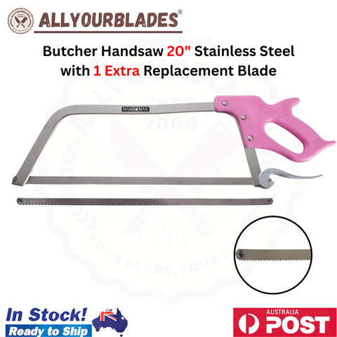 MAKO MAX 20" Butcher Handsaw Stainless Steel with 1 Extra Replacement Blade