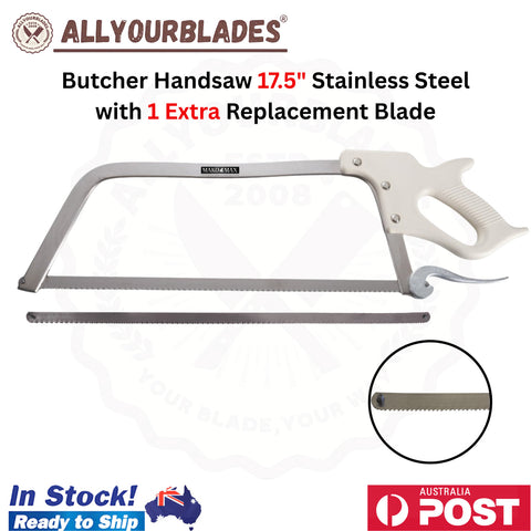 MAKO MAX 17.5" Butcher Handsaw Stainless Steel with 1 Extra Replacement Blade