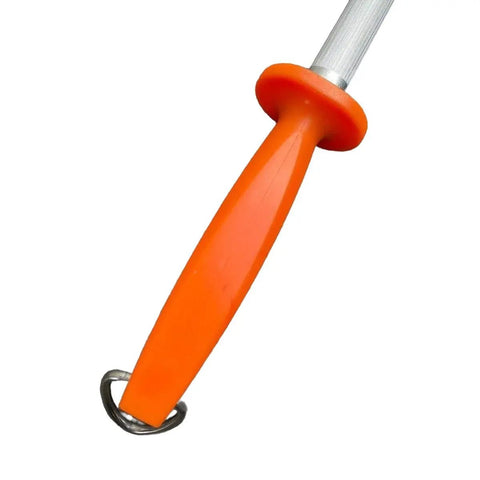 12 Inch Oval Stainless Steel Knife Sharpening Steel Orange Handle OVAL-12