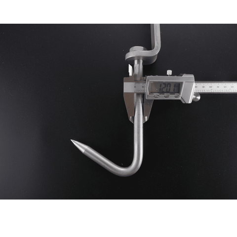 3PC Butchers Hunters Meat Rail Skid Hook Home Kill Hanging Carcasses Meat Hook