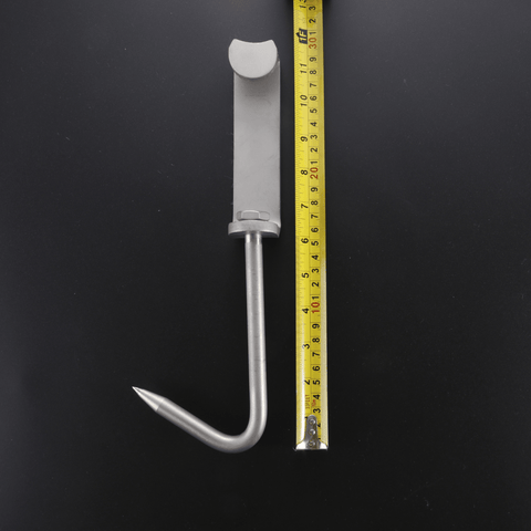 3PC Butchers Hunters Meat Rail Skid Hook Home Kill Hanging Carcasses Meat Hook