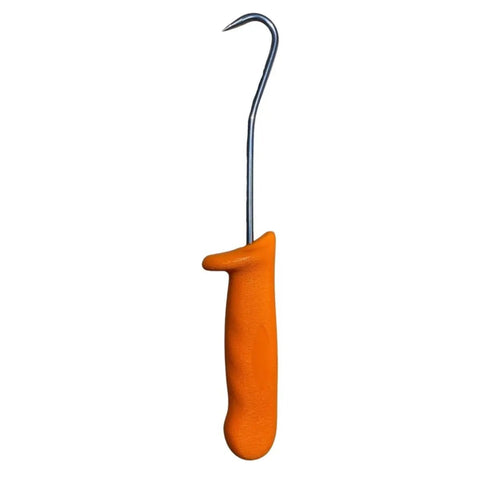 6 Inch Stainless Steel Inspection Hook Straight Orange Handle SH-06