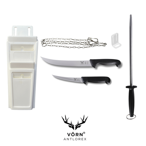 Vorn Antlorex Butcher’s Apprentice Knife Tool Kit – Chef, Hunter & Beginner Set