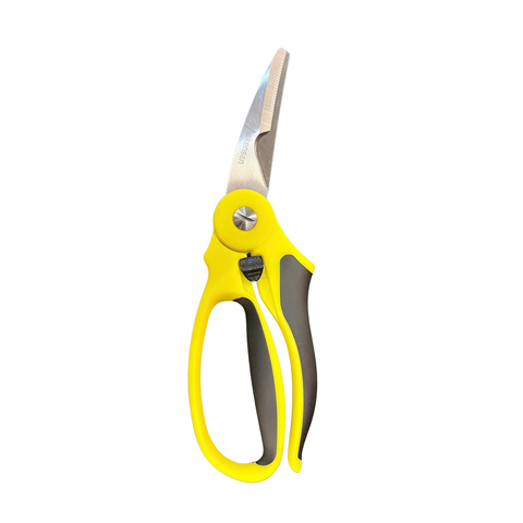 Professional Butcher Poultry Shears Stainless Steel Kitchen Poultry Scissors Yellow