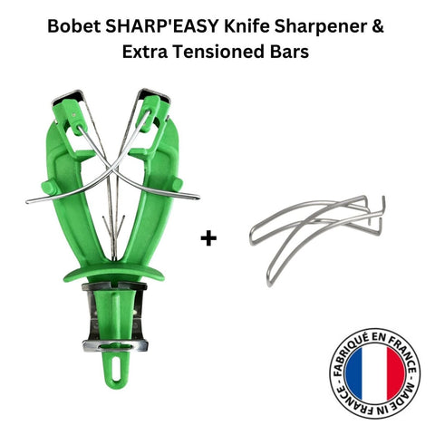 BOBET SHARP'EASY Butchers Knife Sharpener Extra Pair of Tensioned Bars - Green
