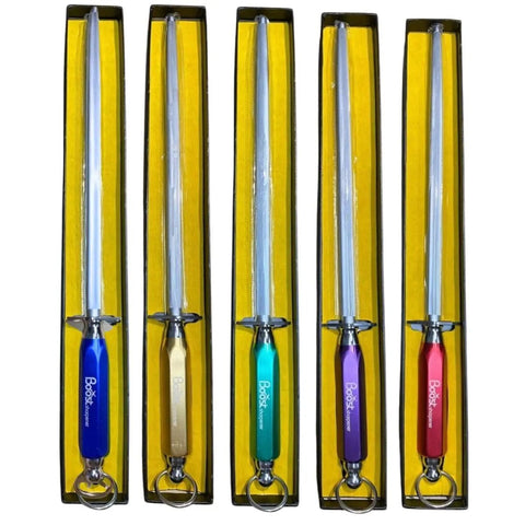 Boost 12 Inch Diamond Sharpening Steel - Colour Aluminium Handled BKS-12