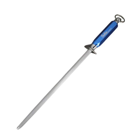 Butchers BOOST 12" Knife Sharpener Rod Microfine Knife Sharpening Steel Blue AllYourBlades