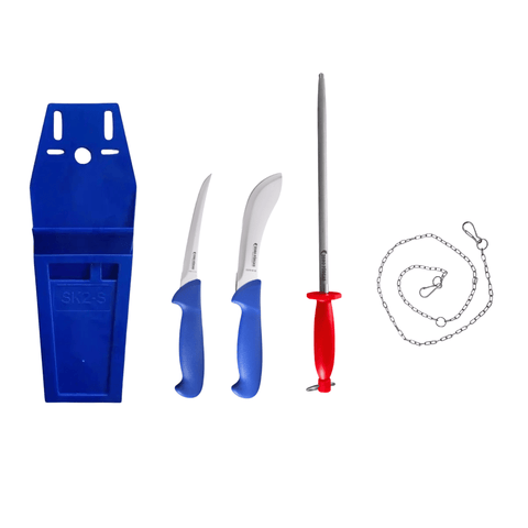 Butcher Knife Set Tool Kit Combo - SK2 Blue SK2B-COMBO-1