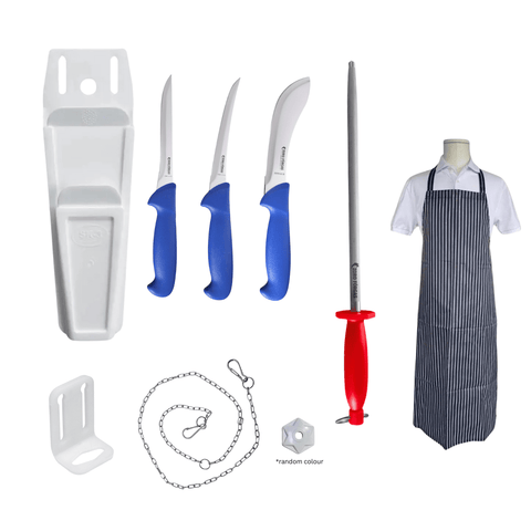 Butcher Knife Set Ultimate Tool Kit Combo -  Knife Pouch SK3 SK3-COMBO-1