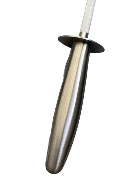 Butcher Knife Sharpening Stainless Steel Handle 10” Round Steel Sharpener