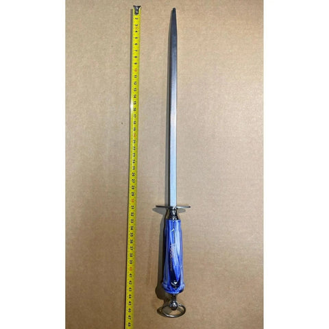 Butcher Tool Set VOOST 12" Square Combi Sapphire Sharpening Steel Chain Steel AllYourBlades