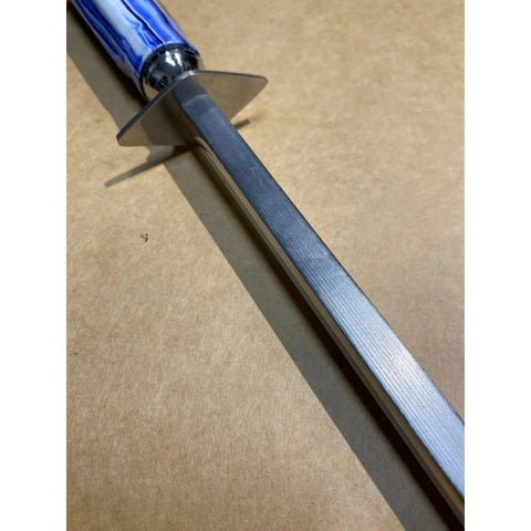 Butcher Tool Set VOOST 12" Square Combi Sapphire Sharpening Steel Chain Steel AllYourBlades