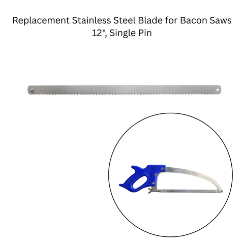 Butchers Handsaw Blade Stainless Steel 12" Butchers Handsaw, Bone saw, Meat Saw Blade