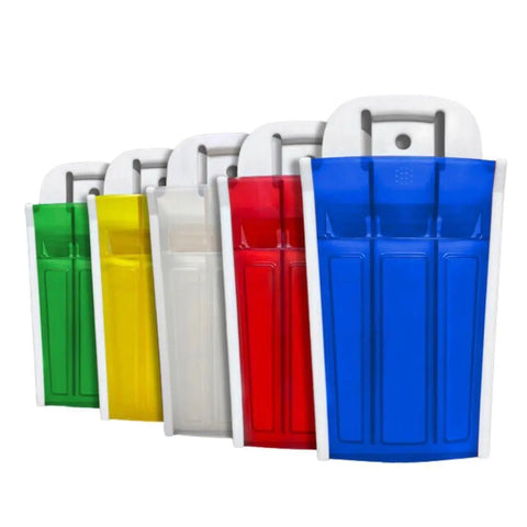 Butchers Plastic Knife Scabbard 3-Knife Triple Poly 8 inch Knife Pouch Yellow AllYourBlades