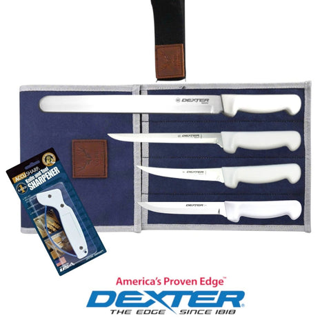 Dexter Russell 5PCS Boat Package Knife Set with AccuSharp Sharpener