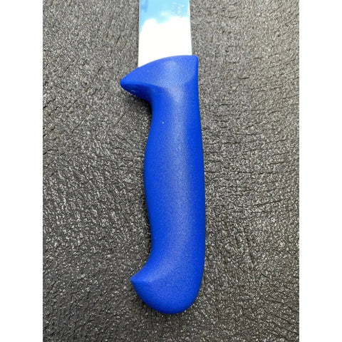 Diekensen 10"  Straight Slicing Knife Wide Blade Blue Handle AllYourBlades