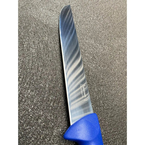 Diekensen 10"  Straight Slicing Knife Wide Blade Blue Handle AllYourBlades