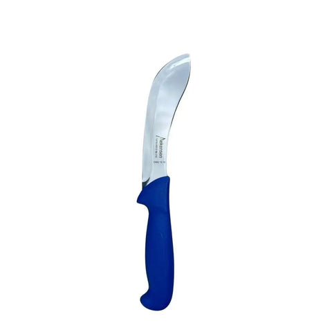 Diekensen 6' Curved Stiff Skinning Knife Blue Handle AllYourBlades
