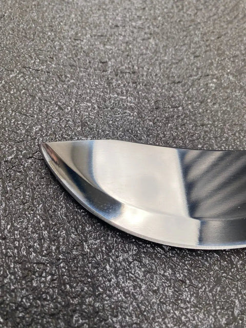 Diekensen 6' Curved Stiff Skinning Knife Blue Ridged Grip Handle AllYourBlades