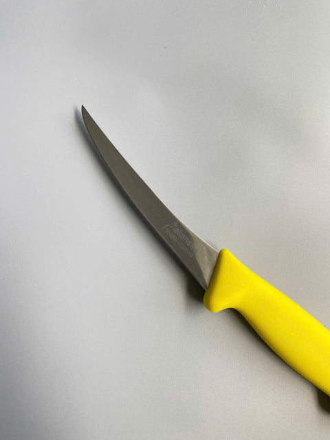 Diekensen Butcher 5" Boning Curve Knife Soft Grip Handle Narrow Blade 15cm Yello
