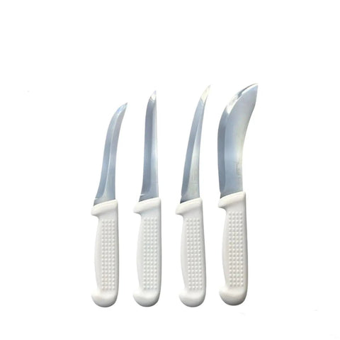 Diekensen Butchers 4 PCs Knife Set Curved Straight Boning & Skinning Knives