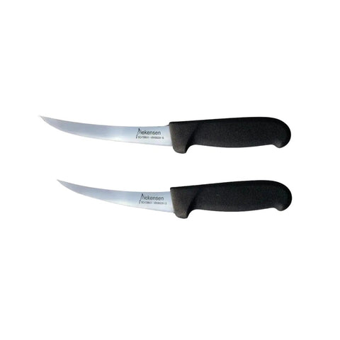 Diekensen Butchers 5" 13cm & 6'' 15cm Curved Narrow Boning Knife Duo Set