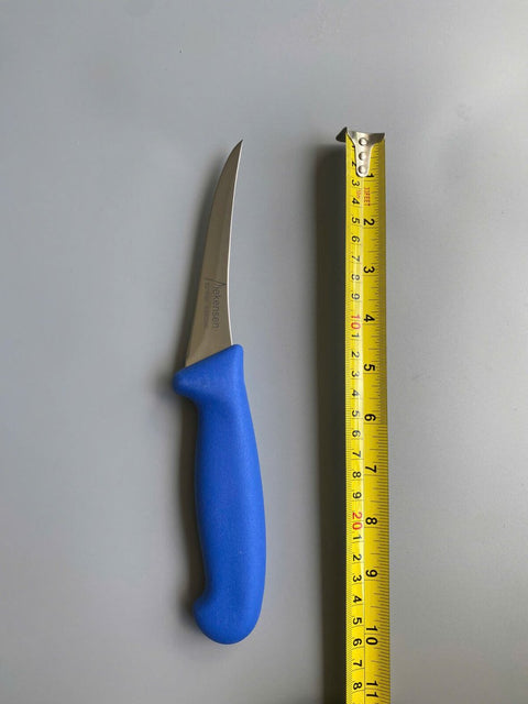 Diekensen Butchers 5" Boning Curve Knife Soft Grip Handle Narrow Blade 13cm Blue