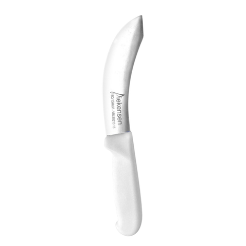 Diekensen Butchers 6'' 15cm Curved Skinning Knife White Handle