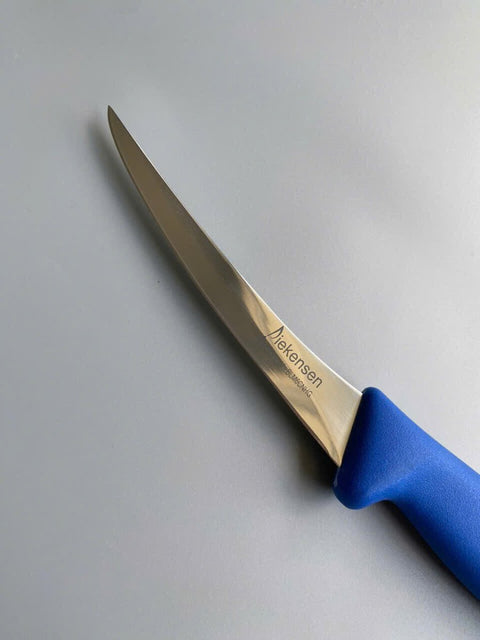 Diekensen Butchers 6" Boning Curve Knife Soft Grip Handle 15cm  Blue