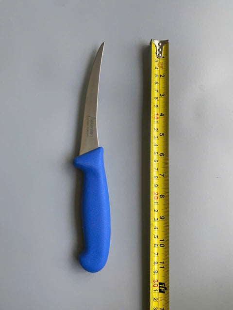 Diekensen Butchers 6" Boning Curve Knife Soft Grip Handle 15cm  Blue