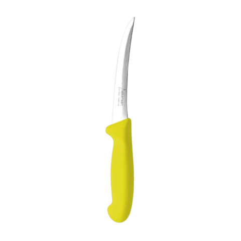 Diekensen Butchers 6" Boning Curve Knife Soft Grip Handle Wide Blade 15cm Yellow