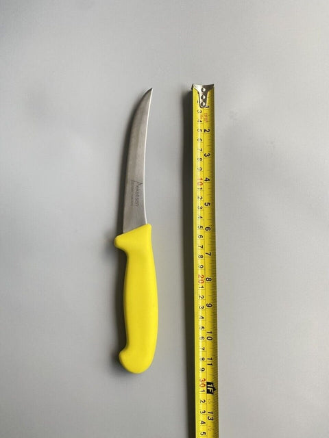 Diekensen Butchers 6" Boning Curve Knife Soft Grip Handle Wide Blade 15cm Yellow