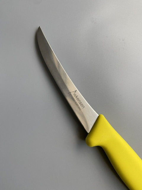 Diekensen Butchers 6" Boning Curve Knife Soft Grip Handle Wide Blade 15cm Yellow
