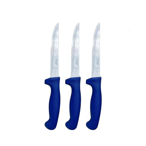 Diekensen Butchers 6'' Straight Boning Knife Slicing Knife Japan Blade Set of 3