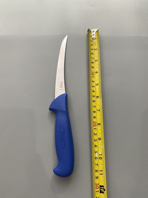 Diekensen Butchers 6" Tapered Blade Curved Narrow 15cm Boning Knife Blue