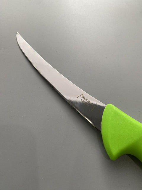 Diekensen Butchers 6" Tapered Blade Curved Narrow 15cm Boning Knife Green