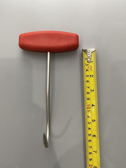 Diekensen Butchers Meat Hooks 6'' Stainless T Boning Hook Hunter/Meat/Boner Red