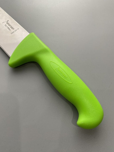Diekensen Butchers Straight 10" Slicing Knife 25cm Wide Blade Back Blade Green