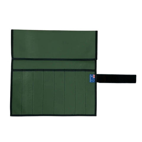 F. DICK 8PCS Pro Butcher & Hunter Knife Set Canvas Roll 12" Sharpening Steel