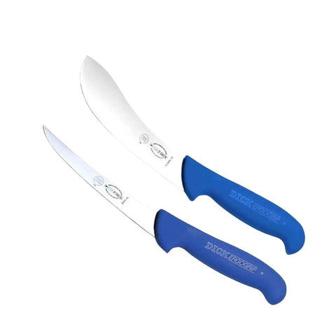 F DICK BUTCHERS 15CM 6” ERGOGRIP SKINNING BONING KNIFE COMBO SET MADE IN GERMANY