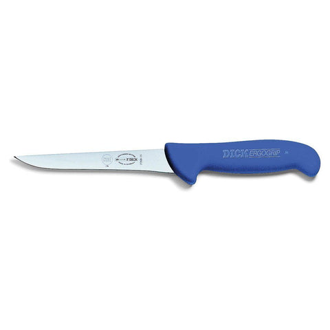 F.DICK BUTCHERS ERGOGRIP 6" STRAIGHT STIFF BONING KNIFE BLUE 15CM HUNTER POULTRY