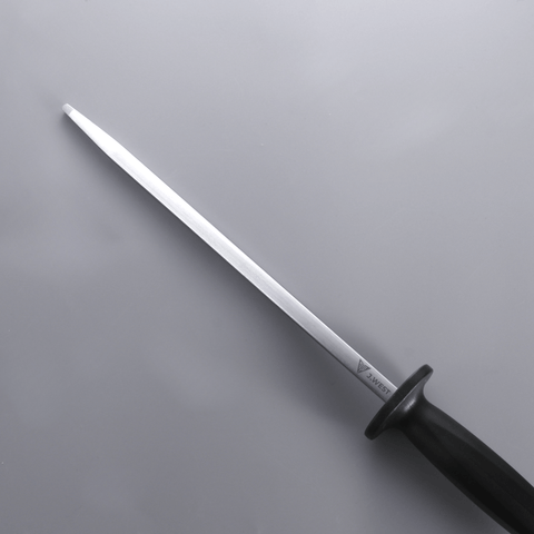 J.West 10"/25 cm Professional Butcher’s Combi Square Fine Cut & Polished Sharpening Steel JP13