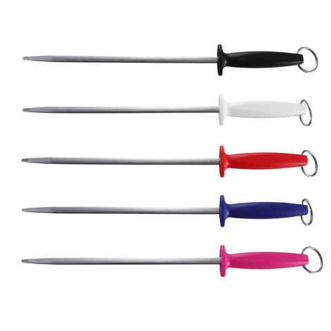 J.West 12"/30 cm Professional Butcher’s Combi Square Fine Cut & Polished Sharpening Steel JP12