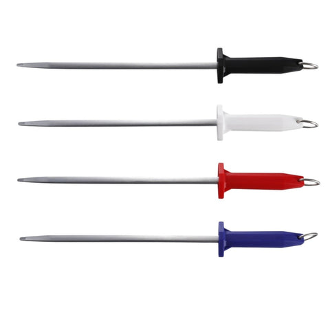 J.West 12"/30 cm Professional Butcher’s Combi Square Fine Cut & Polished Sharpening Steel JP13