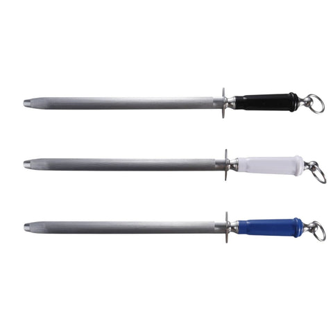 J.West 12"/30cm Professional Butcher's Sharpening Steel - Regular Cut Oval JA14