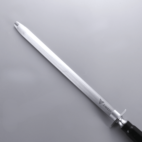 J.West 12"/30cm Professional Butcher's Sharpening Steel - Regular Cut Oval JA14