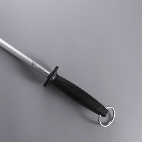 J.West 12"/30cm Professional Butcher's Sharpening Steel - Regular Cut Round JP12