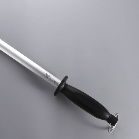 J.West 12"/30cm Professional Butcher’s Sharpening Steel - Ultra Fine Cut Oval JP11